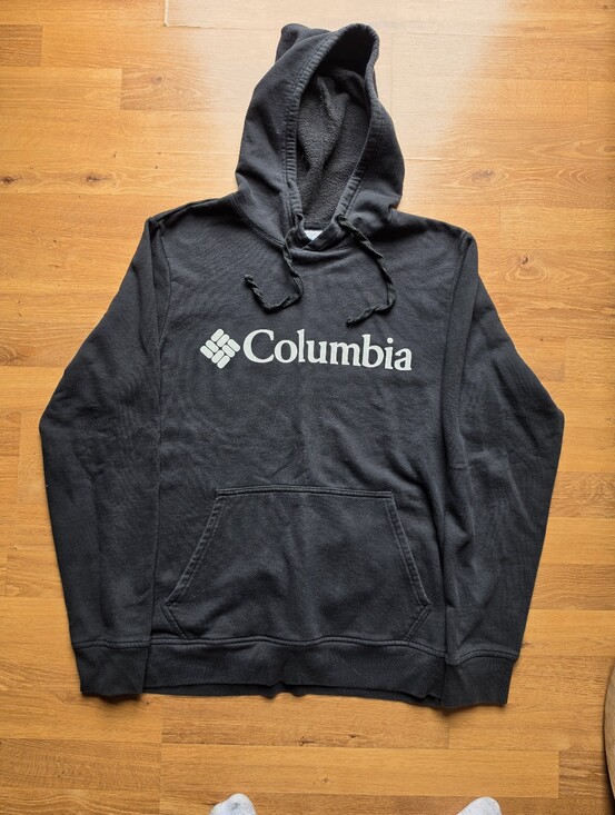 Columbia Other - Columbia Black Pullover Hoodie with White Logo